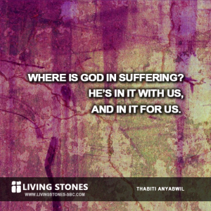 Where is God in suffering? He’s in it with us, and in it for us. -- Thabiti Anyabwil