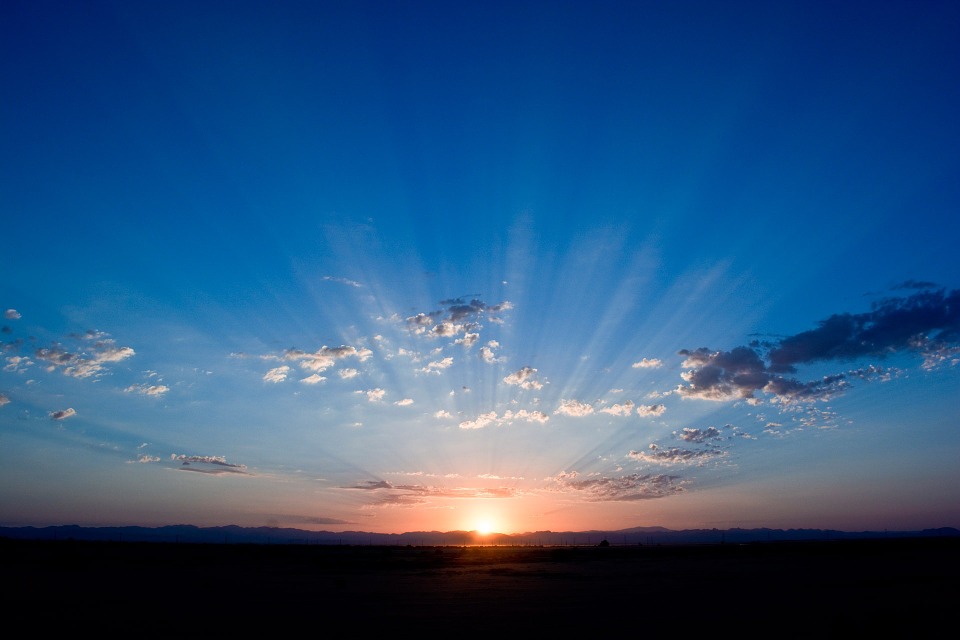 sunrises over a new day